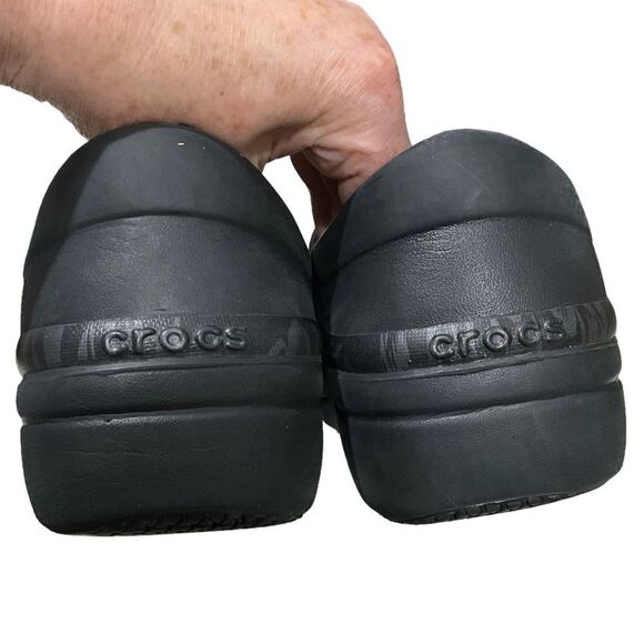 CROCS Neria Pro II Graphic Rose Slip Resistant Clog Black Floral Women's Size 9 - Picture 9 of 11